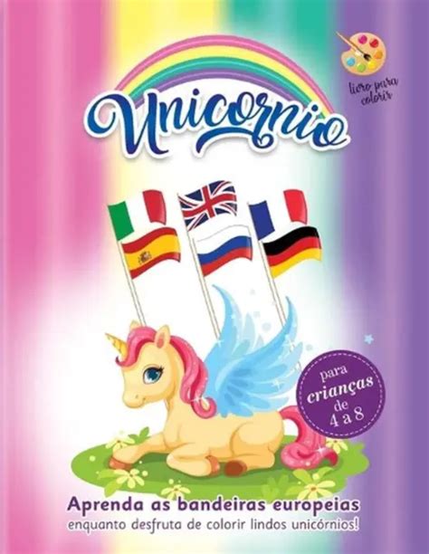 Livro Para Colorir Unicornio Para Crian As De A Aprenda As