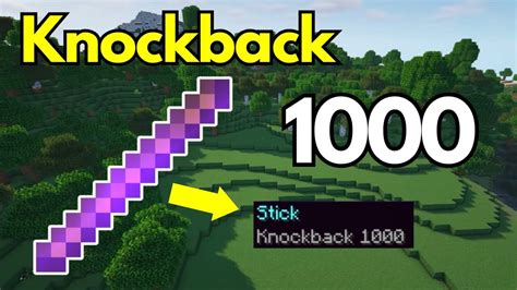 How To Make A Knockback Stick On Minecraft Using Commands YouTube