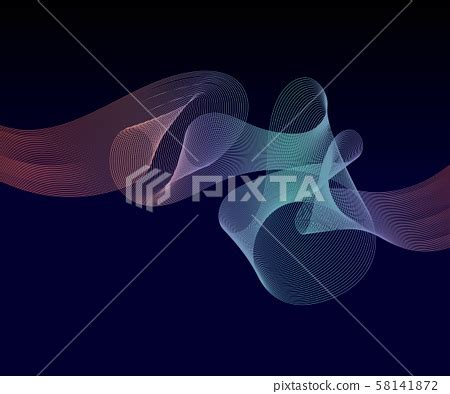 Elegant Speed Futuristic High Tech Swoosh Wave Stock Illustration