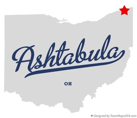 Map of Ashtabula, OH, Ohio