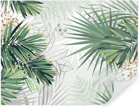 Tapeko Papier Peint Jungle 260x180 Cm Style 3D Jungle Tropiques