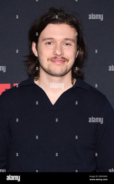 New York Usa 29th Feb 2024 Actor Nick Robinson Attends Netflix S Damsel Photo Call At The