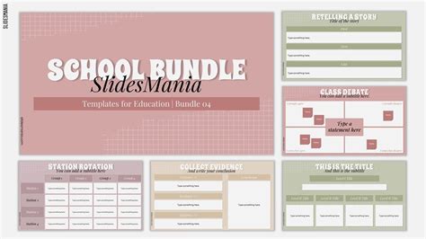 School Bundle 04 | Free education templates for Google Slides & PowerPoint.