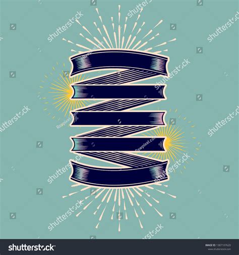 Old School Ribbon Banner Vector Stock Vector Royalty Free 1387107620