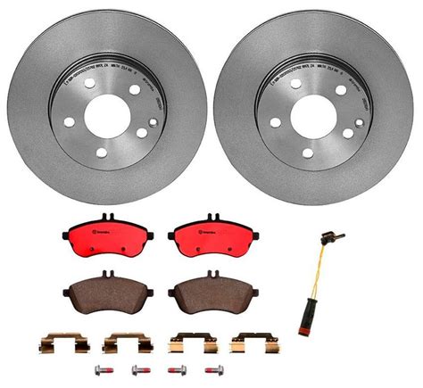 Mercedes Brakes Kit Brembo Pads And Rotors Front 295mm Ceramic