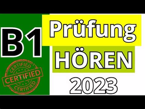 G A S T B1 Prüfung Hören Übungssatz G A S T DTZ 2023 TEST YouTube