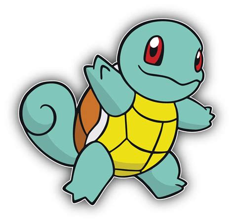 Pokemon Squirtle Cartoon Sticker Bumper Decal Sizes Ebay Clip Art