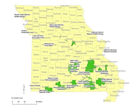 Missouri State Maps: Counties (All 114 Counties) | CCCarto