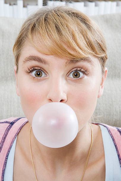 Best Girl Blowing Bubble Gum Stock Photos Pictures And Royalty Free