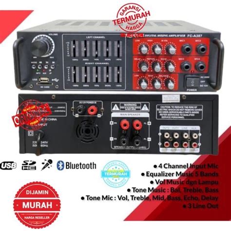 Jual Power Amplifier Addons Fc Ampli Fc A Bluetooth Shopee