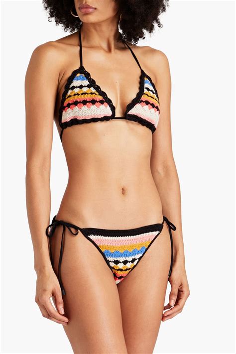 ZIMMERMANN Crocheted Triangle Bikini THE OUTNET