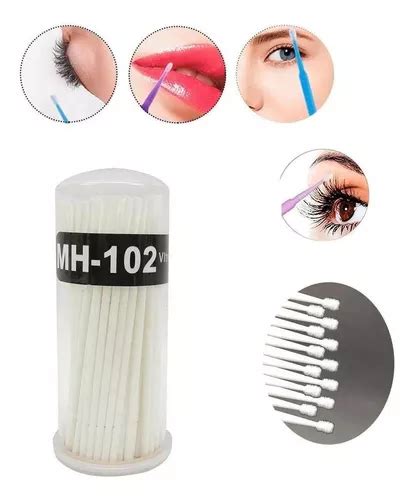 Hisopo de extensión para pestañas Microbrush 100 unidades color