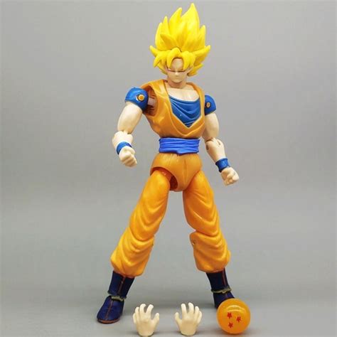 Articulado Super Saiyan 3 Dragon Ball SHF Goku Action Figure Boneco