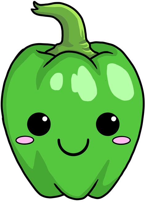 Colorful Cute Cartoon Vegetable Sweet Pepper Png