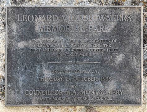 Leonard Victor Waters Memorial Park Bogabilla NSW Places Of Pride