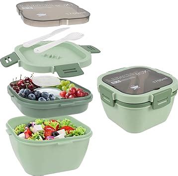 Comius Sharp Boîte à Repas à Salade 1700 ML aveccompartiment de