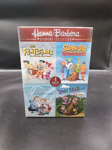 Hanna Barbera Collection 4 Dvd Pack Flintstones Scooby Doo Jetsons