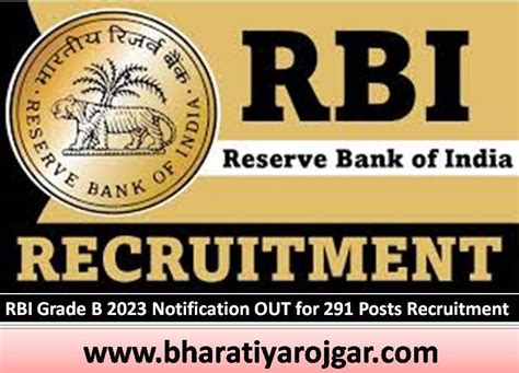 RBI Grade B Recruitment 2023 Notification OUT