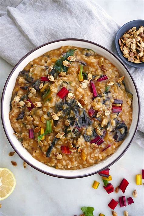 Acorn Squash Risotto With Rainbow Chard Its A Veg World After All®