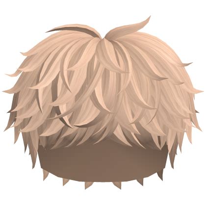 Messy Fluffy Anime Boy Hair Blonde Roblox