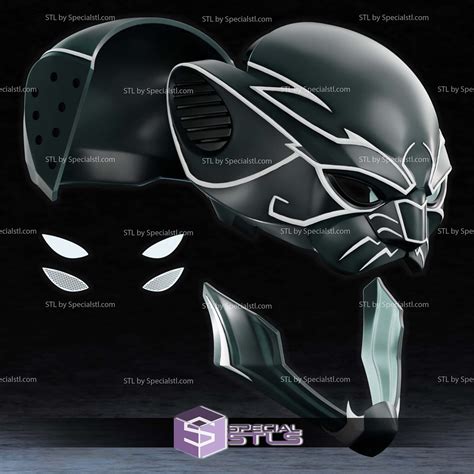 Cosplay Stl Files Ultimate Black Panther Helmet Specialstl