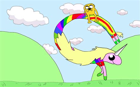 Lady Rainicorn and Jake by Fluffydragonpuppy on DeviantArt