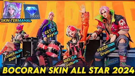 BOCORAN SKIN BARU ALL STAR 2024 MELISA FREDRINN ESTES ESMERLADA NEW