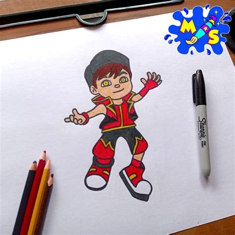 Boboiboy Blaze | Cute drawings, Drawing tutorial, Drawings