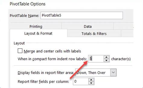 How To Increase Indent Row Labels In Pivot Table Compact Form Excelnotes