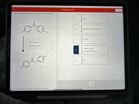 Answered Choose The Best Reagents To Complete Bartleby