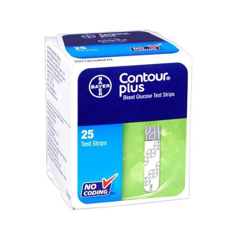 Buy Contour Plus Blood Glucose Test Strip 25s Online At Best Price