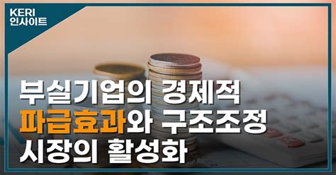 부실기업의 경제적 파급효과와 구조조정 시장의 활성화 Keri Insights 한국경제연구원 Keri