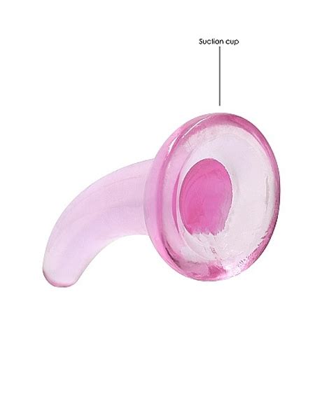 Dildo Crystal Clear Non Réaliste Rose 5 Pouces RealRock Sex Shop