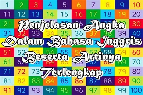 Belajar Bahasa Inggris Angka Yuk Kita Belajar