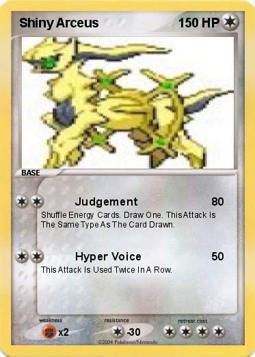 Pokémon Shiny Arceus 2 2 - Judgement - My Pokemon Card