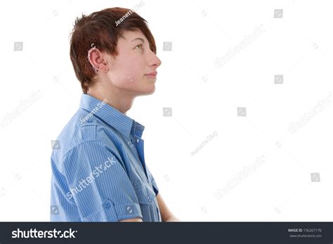 side view young boy  stock photo  shutterstock