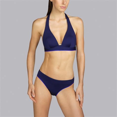 Bikini Triangulo Azul Con Relleno Andres Sarda Con Descuentos Compra