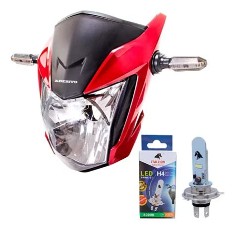 Frente Farol Piscas Led E Suporte Aranha Titan 160 2022 2023