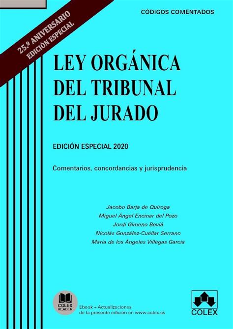 Pdf Ley OrgÁnica Del Tribunal Del Jurado 10 Introduccin A La Ley