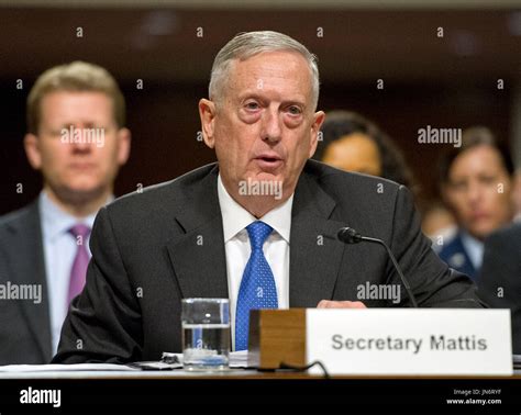 United States Secretary Of Defense James N Mattis Gives Testimony Before The Us Senate