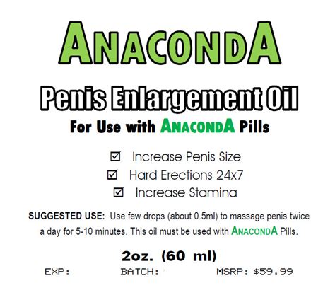 Anaconda - Male Penis Enlargement Oil 60ml - To be used with Anaconda – DOQAAN.COM