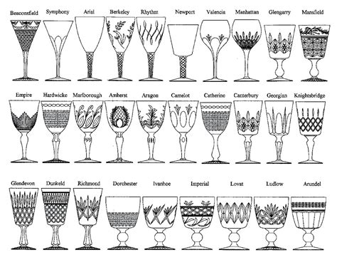 Vintage Waterford Crystal Stemware Patterns Pre Google Search