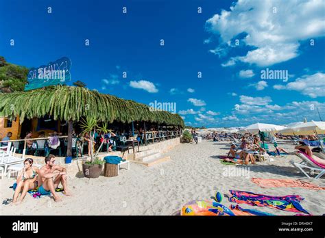 Sa Trinxa Beachbar Playa De Ses Salines Ibiza Spanien Playa De