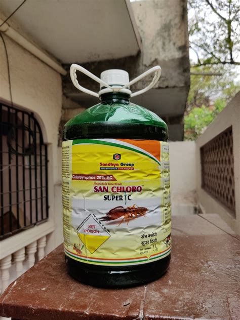 5 Litres San Chloro Super Tc Termiticide Chlorpyriphos 20 EC