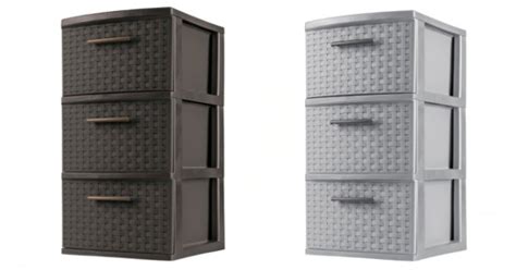 Sterilite 3 Drawer Weave Storage Towers Just 11 39 At Target