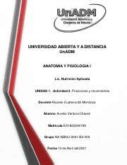 Afi U A Auvc Pdf Universidad Abierta Y A Distancia Unadm Anatomia