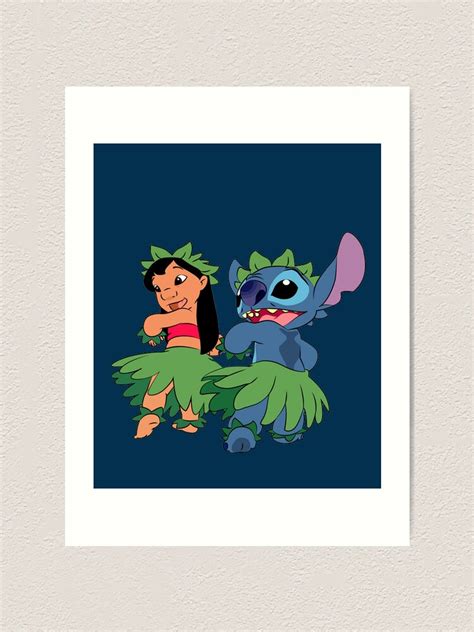 "Lilo & Stitch Hula Dance " Art Print for Sale by MrAlpha26 | Redbubble