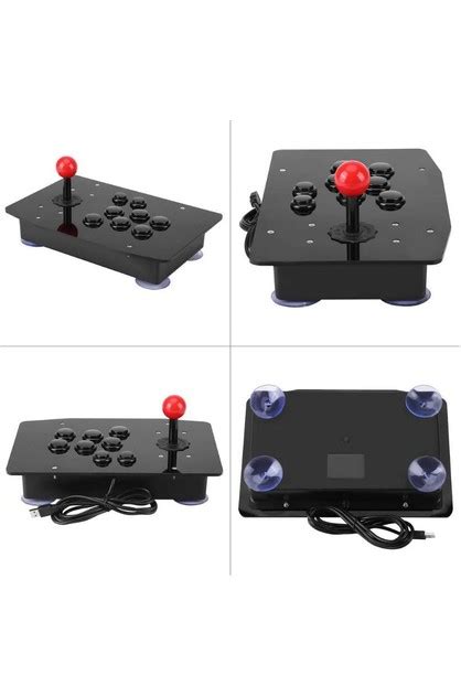 Arcade Joystick Fighting Stick Acrylic Wired Usb Gaming Controller ...