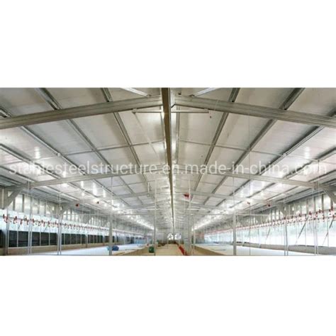 Environmental Control Prefab Steel Structure Chicken Poultry House Farm