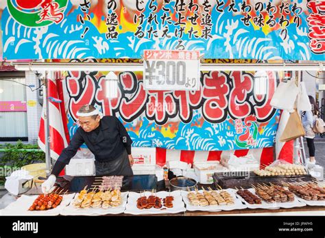 Temple fair fast food stall hi-res stock photography and images - Alamy